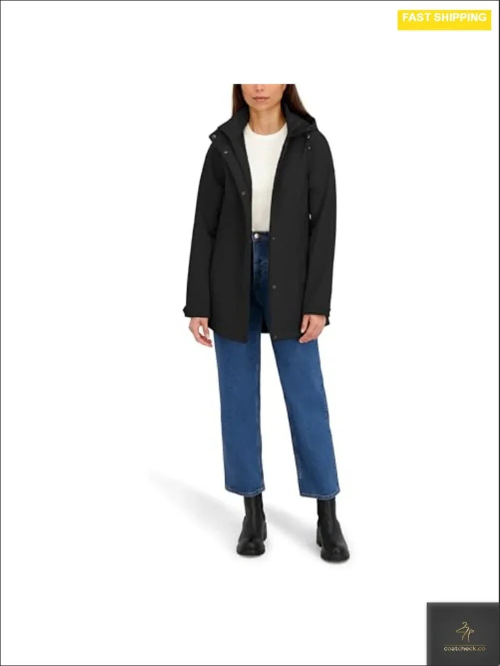 Women's Performance Softshell Jacket Wind Water Resistant Fleece Lined Hi-Low